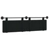vidaXL Cabeceira Suspensa Preto 170 x 55 x 5 cm Veludo