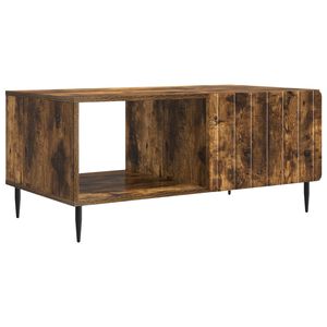 vidaXL Mesa de centro Carvalho Fumado 90 x 50 x 40 cm