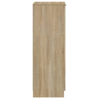 vidaXL Sapateira 30x35x100 cm derivados de madeira cor carvalho sonoma