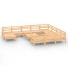 vidaXL 12 pcs conjunto lounge de jardim pinho maci&ccedil;o