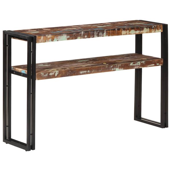 vidaXL Mesa consola 120x30x75 cm madeira recuperada maci&ccedil;a