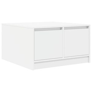 vidaXL Mesa de centro com gavetas 70,5x70x40 cm branco