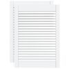 vidaXL Portas de arm&aacute;rio 2 pcs design de persiana pinho maci&ccedil;o branco