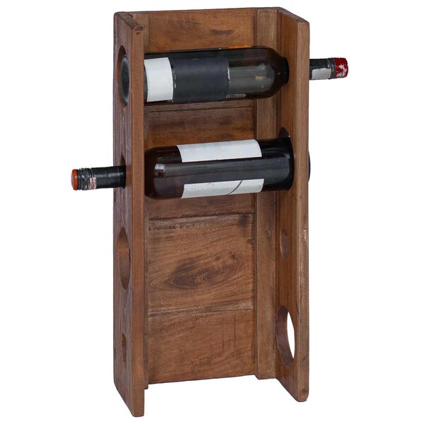 vidaXL Prateleira Castanho 24 x 13 x 54 cm Madeira de Mogno S&oacute;lida