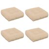 vidaXL Almofadas de Assento de 4 Pe&ccedil;as VIANEN 4 pcs 100% Poli&eacute;ster