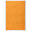 vidaXL Tapete de porta lav&aacute;vel 60x90 cm laranja