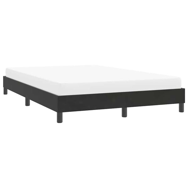 vidaXL Estrutura de cama sem colch&atilde;o 140x210 cm veludo preto