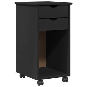vidaXL Arm&aacute;rio M&oacute;vel 34 x 39 x 65,5 cm Madeira de pinho maci&ccedil;o Preto