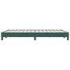 vidaXL Estrutura de cama sem colchão 160x220 cm veludo verde-escuro