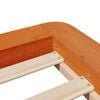vidaXL Cama sem colch&atilde;o 75x190 cm madeira de pinho maci&ccedil;a castanho-mel