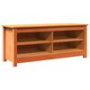 vidaXL Banco de arruma&ccedil;&atilde;o Marrom Cera 110 x 38 x 45,5 cm