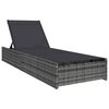 vidaXL Espregui&ccedil;adeira Cinzeto 200,5 x 70 x 75 cm vime PE
