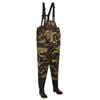 vidaXL Cal&ccedil;as de pesca com botas Tamanho 43 Camuflagem