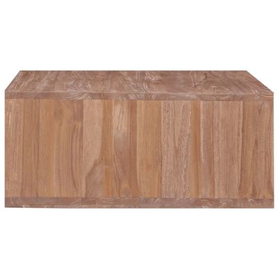 vidaXL Mesa de centro 70x70x30 cm madeira de teca maciça
