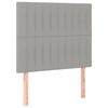 vidaXL Cama com molas/colch&atilde;o 90x200 cm tecido cinza-claro