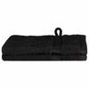 vidaXL Toalha de Convidado SOLUND 2 unid. Preto 15 x 21 cm 550 gsm