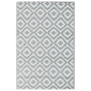 vidaXL Tapete de exterior 120x180 cm ARAKIL PP cinzento