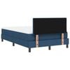 vidaXL Cama Box com colch&atilde;o com led Azul 120 x 190 cm tecido