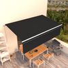 vidaXL Toldo retr&aacute;til manual com estore 5x3 m antracite