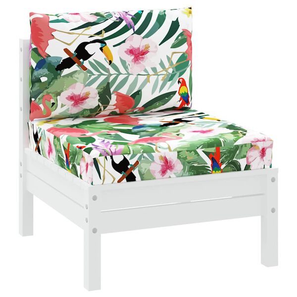 vidaXL Almofad&otilde;es p/ m&oacute;veis de paletes 2 pcs tecido oxford multicor