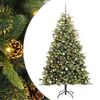 vidaXL &Aacute;rvore de Natal Artificial Articulada com Cones Verde 240 cm