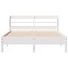 vidaXL Cama sem colch&atilde;o 140x200 cm madeira de pinho maci&ccedil;a branco