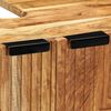 vidaXL Buffet 3 pcs Castanho 60 x 33 x 75 cm Madeira de ac&aacute;cia maci&ccedil;a