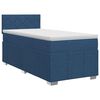 vidaXL Cama box spring com colch&atilde;o Azul 80 x 200 cm Tecido