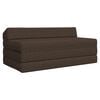 vidaXL Sof&aacute; Cama Dobr&aacute;vel Cinzento-acastanhado 120 x 60 x 49 cm Tecido
