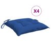 vidaXL Almofad&otilde;es para m&oacute;veis de paletes 4 pcs tecido oxford azul