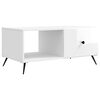 vidaXL Mesa de centro Branco Brilhante 90 x 50 x 40 cm