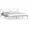 vidaXL Estrutura de cama super king 180x200 cm madeira maci&ccedil;a branco