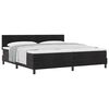 vidaXL Cama Box com cabeceira Preto 200 x 200 cm Veludo