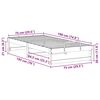 vidaXL Estrutura da Cama Castanho 75 x 190 cm