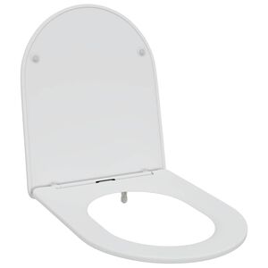 vidaXL Assento de Vaso Sanit&aacute;rio Branco 47 x 36 x 3,4 cm Duroplast