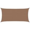 vidaXL Vela de Sombra Cinzento-acastanhado 2,5 x 6 m HDPE