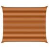 vidaXL Vela de sombra solar Laranja e Marrom 5 x 4 m