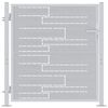 vidaXL Port&atilde;o de Jardim Prateado 85 x 97 cm A&ccedil;o inoxid&aacute;vel