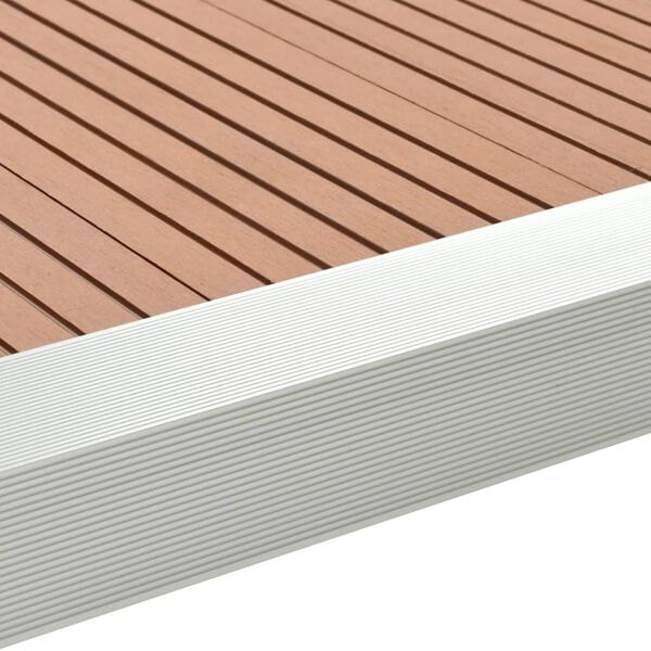 vidaXL Perfis angulares p/ pavimento em alumínio 5 pcs 170 cm prateado