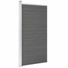 vidaXL Painel de cerca 95x186 cm WPC cinzento