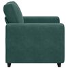 vidaXL Poltrona 100x77x82 cm veludo verde-escuro