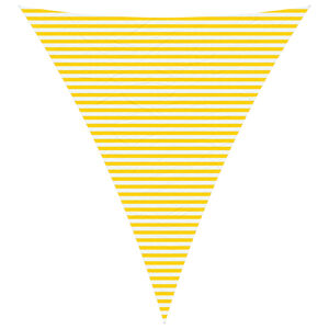 vidaXL Vela de sombra solar Amarelo e Branco 5 x 6 x 6 m