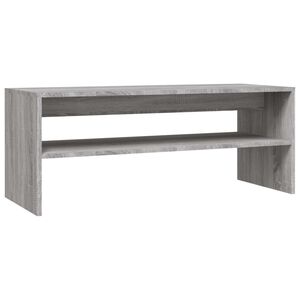 vidaXL Mesa de centro 100x40x40 cm derivados madeira cinzento sonoma
