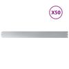 vidaXL Bordas de relvado 50 unid 10x103 cm a&ccedil;o galvanizado