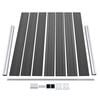 vidaXL Conjunto painel de cerca 353x146 cm WPC preto