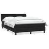 vidaXL Cama com molas/colch&atilde;o 160x210 cm veludo preto