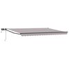 vidaXL Toldo retr&aacute;til manual com LEDs 4 &times; 3 m