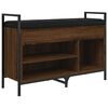 vidaXL Banco sapateira 85,5x32x57,5cm deriv. madeira carvalho castanho