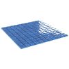 vidaXL Azulejo Mosaico 11 unid. 50 x 50 cm Azul Vidro