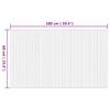 vidaXL Tapete retangular 60x100 cm bambu cor natural